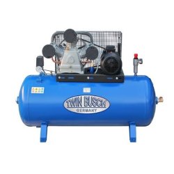 Tw 2801l - compresseur à air cuve horizontale 270 l - twin busch - 880 l / min