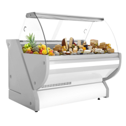 Vitrine réfrigérée service-arrière 1500 mm + réserves réfrigérées