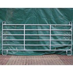 Barrière agricole en acier carbone étiré galvanisé à chaud - GEC 360 - 3,6m x 1,6m - 6 traverses