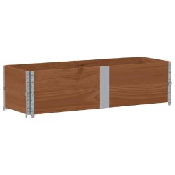 Helloshop26 - Jardinière bac lit surélevé plantes fleurs terrasse jardin 150 x 50 cm bois massif de pin marron 02_0037438 02_0037438 - marron méta