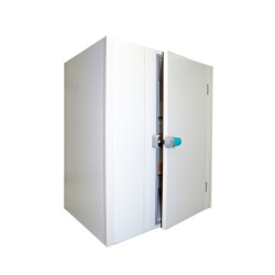 Chambre froide négative Optima - épaisseur 80 mm - dimensions 1600x1600x2000 mm - porte réversible 2000x800 mm