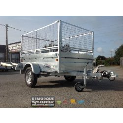 Remorque freinée Lider Robust PTAC 750/500 kg - 200 x 134 cm - 1 essieu - Référence 41390
