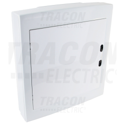 Tableau en saillie - Porte plate blanche 2x18 modules (36 modules) - IP40 - Dimensions 505×464×100mm