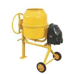 Bétonnière TOR 120L - type gravitaire avec moteur 500W et couronne en fonte
