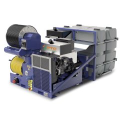 Unité d'hydrocurage très puissante avec moteur hybride diesel-batterie pour utilitaires moyens/grands - Moses Hybrid