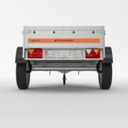 Remorque bagagère équipée de tracteur basculant de type V - ECO 1510 KIPP