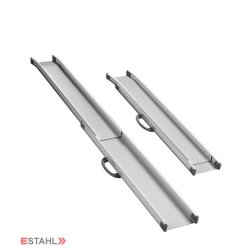 Paire de rampes télescopiques en aluminium anodisé - Réglable 955 mm à 1.520 mm - Charge 350 kg - Modèle 30015-150F