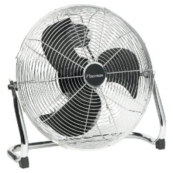 Brasseur d'air chromé Ø45cm - 100 Watts - 3 niveaux de puissance - Débit d'air 96.97m³/min