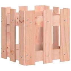 Helloshop26 - Jardinière bac lit surélevé plantes fleurs terrasse jardin avec design de clôture 30 x 30 x 30 cm Douglas massif 02_0038088 - Bois m