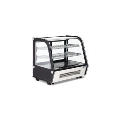 Vitrine 120 Litres de comptoir ventilée positive, 3 niveaux, noire, 160 W, 220 V - MONO