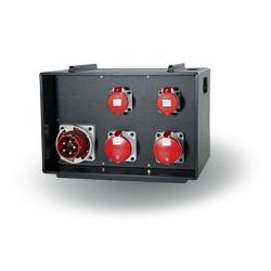 114-07-796 - Coffret de distribution empilable - Indu Electric - avec socle CEE 125A et sorties multiples
