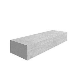 Bloc béton empilable - Tessier TGDR - largeur 60cm - hauteur 30cm - longueur 180cm - poids 0.775t - sans ergots
