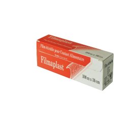 Film Étirable Alimentaire NOVAFRESH 30cm x 300m - Boîte Distributrice avec Réglette - Haute Adhérence & Micro-ondable - Usage Intensif CHR - Lot d