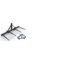Gb0002 pique-botte repliable - 4 dents - attelage 3 points - charge maxi 1000 kg