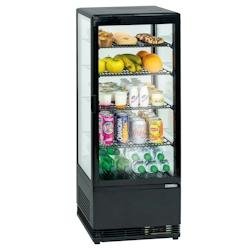 Vitrine réfrigérée positive 98L Noire CVR98LN Casselin - gris CVR98LN