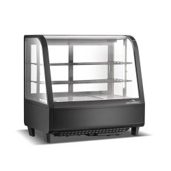 Vitrine réfrigérée positive de comptoir noire 100 Litres Full Black PREMIUM - GOLDINOX - inox 3701770829668