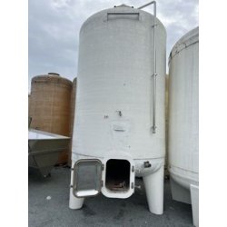 Cuve Rousseau 100 HL - Sur pieds blanche - Ø 2000 - Hauteur 4610 - Porte 420x530 à 500 mm du sol - Avec accessoires et trappe DN500