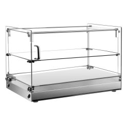 Vitrine neutre 2 niveaux base inox 555x361x368H mm PEKÍN ligne XCZ-50L - XCZ-50L
