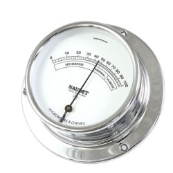 Hygromètre professionnel à cadrans - Naudet - 8cm - mécanisme à cheveu - précision +/-5%