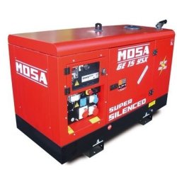 Groupe électrogène diesel MOSA GE 15 YSX - Triphasé 14 kVA - Super insonorisé avec réservoir 55L et autonomie 21h
