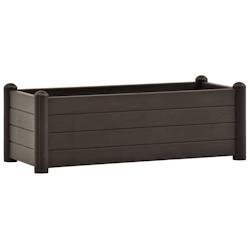 Helloshop26 - Jardinière lit surélevé plantes fleurs jardin PP moka 100 x 43 x 35 cm 02_0001226 - 3000075961531