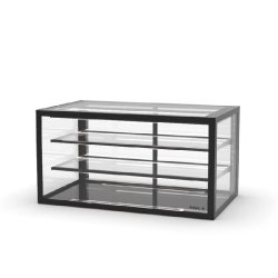 Vitrine neutre INTEGRA à poser - 1000 mm - 3 niveaux - H515 mm - IN100-50N | Sayl Barcelona
