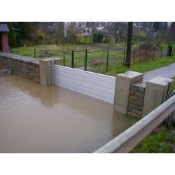 Dispositif anti-inondation démontable non mobile - Flo-Dem 100L - digue démontable en aluminium - protection jusqu'à 1.8m