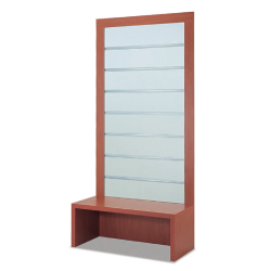 Vitrine 100/SVA - Présentoir mural vitré avec espace de rangement - 104x46x218 cm - Vitrine Avenue