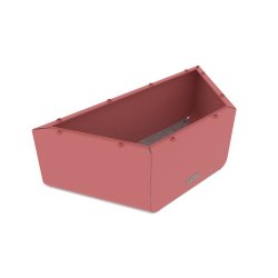 Jardinière demi-hexagone rouge Rosenlund Planter - réf 8098837 - Hags - idéale pour espaces restreints