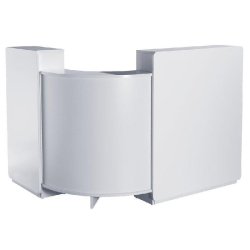 Kit comptoir d'angle et structure blanc receptio