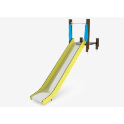 Toboggan Dera JT07 - PE-HD résistant, pièces en acier inox et plastique durable