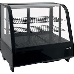 Saro Vitrine réfrigérée, 100 litres / modèle KATRIN noir ; Qté : 1 - noir multi-matériau 177-330-1030
