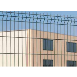 Clôture grillagée Nylofor 3D Pro vert - panneaux avec plis, maille 200x50 mm, Ø fil 5,00 mm