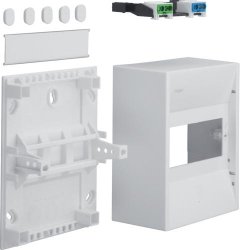 Hager GD106N - Tableau de distribution électrique - Montage en surface - IP30 - Pack de 4