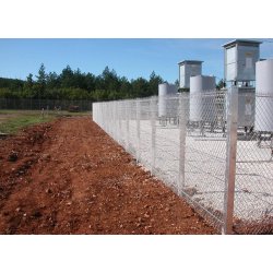 Clôture grillagée EDF type D - Hauteur 2.00m - Poteaux IPN et grillage ondulé