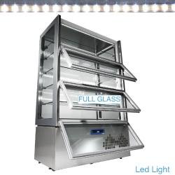 Vitrine réfrigérée professionnelle ventilée 6 niveaux - 3 portes - modèle KUB/83AV