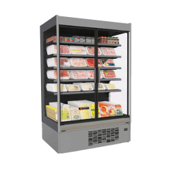 Vitrine réfrigérée verticale TEMPERA EFFICIA - Portes double vitrage, 0°C à +2°C, 5 niveaux, 937 mm largeur, 760 mm profondeur, 2050 mm hauteur