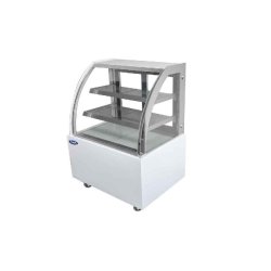 Vitrine réfrigérée semi-bombée blanche - 110 kg - Largeur 900 à 1800 mm - Référence WDG126D