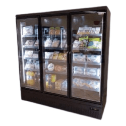 Vitrine froid négatif 3 portes vitrées libre service Seda ALTA002