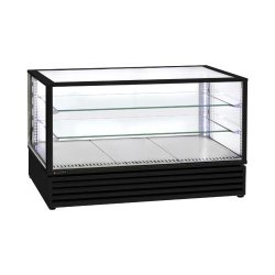 Vitrine panoramique à poser positive noire 3 gn 1/1 - CD1200