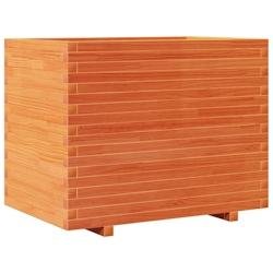 Helloshop26 - Jardinière bac lit surélevé plantes fleurs terrasse jardin cire 90 x 60 x 72 cm bois de pin massif marron 02_0038525 - marron Bois ma