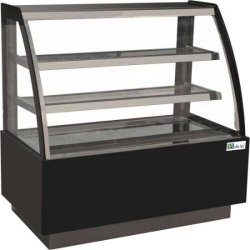 Vitrine pâtisserie - Vitrage bombé - 2 étagères - Dégivrage automatique - 235 Litres - verre OASIS40