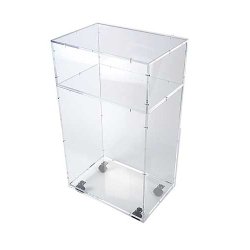 VITS - Vitrine d'exposition sur socle en plexiglas avec capot Altuglas cristal 10 mm