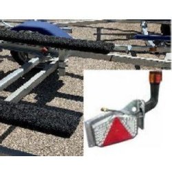 Remorque porte bateau 1350 kg PTAC - CU 980 kg - Galaxy 2.0 avec patins et feux fixes étanches LED