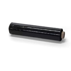 Film étirable noir 20 µ pour palettisation manuelle 45cmx255m