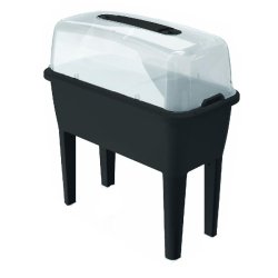 Prosperplast - Potager urbain de 52 litres en polypropylène, 77x38x82 cm, anthracite - noir plastique polypropylène ZA799