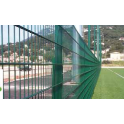 Clôture grillagée: double fils ø 8/6/8 vert - panneaux sans pli 200x50 mm