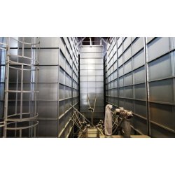 Silo de stockage modulaire carré pour grains et tourteaux - Densité max. 900kg/m3 - Modulsilo SKIOLD