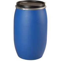 Fût à ouverture totale 120 litres - PEHD - Alimentaire - Homologation ONU Y19 - Transport de matières dangereuses solides