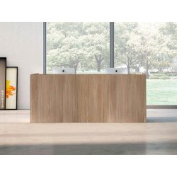 Banque d'accueil en bois pas chère sur-mesure